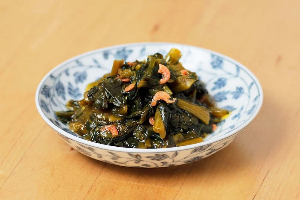 菜の花と小エビのおひたし